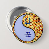 Badge Rond 7,6 Cm Balance & Boeuf de Feu (Devant & derrière)