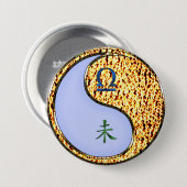 Badge Rond 7,6 Cm Balance & Chèvre de Feu (Devant & derrière)