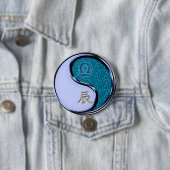 Badge Rond 7,6 Cm Balance & Dragon d'Eau (En situation)
