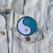 Badge Rond 7,6 Cm Balance & Lapin d'Eau (En situation)