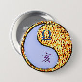Badge Rond 7,6 Cm Balance & Sanglier de Feu (Devant & derrière)