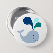 Badge Rond 7,6 Cm Baleine (Devant & derrière)