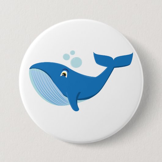 Badge Rond 7,6 Cm Baleine (Devant)