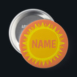 Badge Rond 7,6 Cm Balise de nom de la PERSONNALISER IT Jaune Orange<br><div class="desc">Décorez votre tenue avec ce bouton d'art cool. Ça fait un grand cadeau ! Vous pouvez le customiser et ajouter du texte. Consultez ma boutique pour plus de couleurs et de motifs ! Faites-moi savoir si vous aimeriez quelque chose de personnalisé aussi.</div>