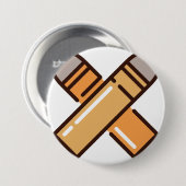 Badge Rond 7,6 Cm balle (Devant & derrière)