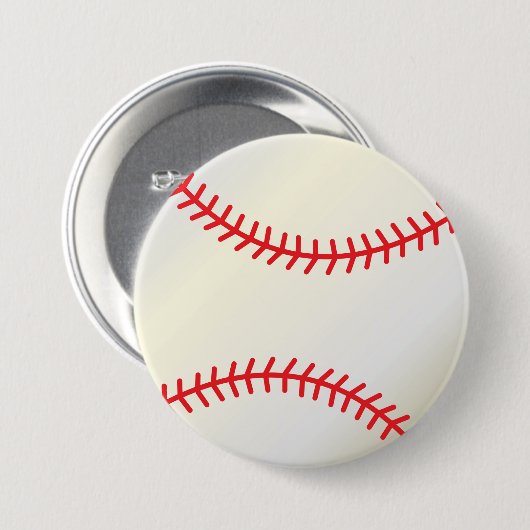 Badge Rond 7,6 Cm Balle de sport de baseball (Devant & derrière)