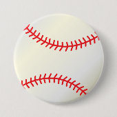 Badge Rond 7,6 Cm Balle de sport de baseball (Devant)