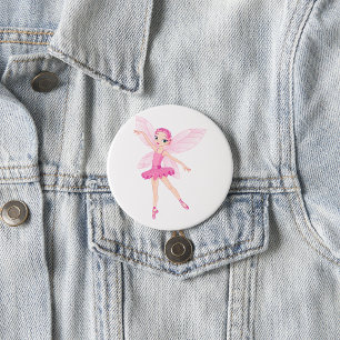 Badge Rond 7,6 Cm Ballerina Fairy