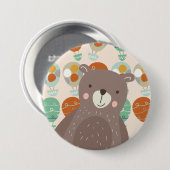 Badge Rond 7,6 Cm Ballons Whimsical à air chaud (Devant & derrière)