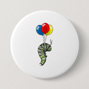 Badge Rond 7,6 Cm Balloon caterpillar