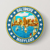 Badge Rond 7,6 Cm Baltimore (Devant)