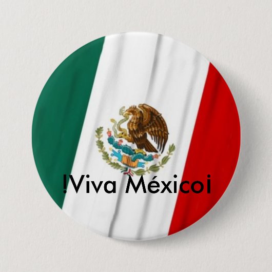 Badge Rond 7,6 Cm Bandera de México (Devant)
