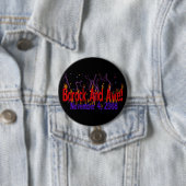 Badge Rond 7,6 Cm Barack et crainte (En situation)