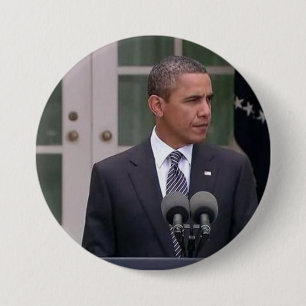 Badge Rond 7,6 Cm Barack Obama