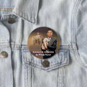 Badge Rond 7,6 Cm Barack Obama, le fasciste amical (En situation)