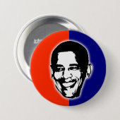 Badge Rond 7,6 Cm Barack Obama pour le président (Devant & derrière)