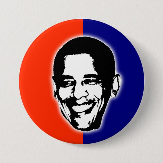Badge Rond 7,6 Cm Barack Obama pour le président (Devant)
