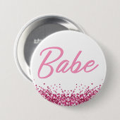 Badge Rond 7,6 Cm BARB Pink Malibu Poupée à thème Babe Bachelorette (Devant & derrière)
