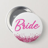 Badge Rond 7,6 Cm BARB Pink Malibu Poupée à thème mariée Bachelorett (Devant & derrière)