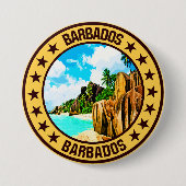 Badge Rond 7,6 Cm Barbade (Devant)