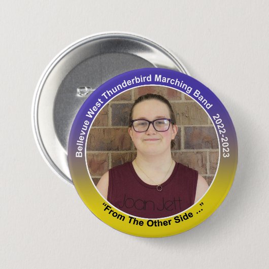 Badge Rond 7,6 Cm Baritone Haley 11 (Devant & derrière)