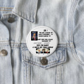 BADGE ROND 7,6 CM BARRY DU KANSAS (En situation)