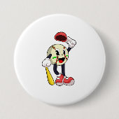 Badge Rond 7,6 Cm Base-ball avec base-ball (Devant)