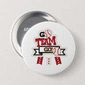 Badge Rond 7,6 Cm Baseball (Devant & derrière)