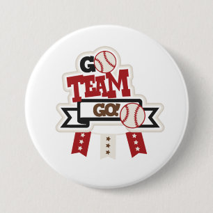 Badge Rond 7,6 Cm Baseball