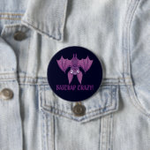 Badge Rond 7,6 Cm Batcrap Crazy Wacky (En situation)