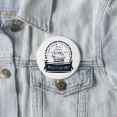 Badge Rond 7,6 Cm Bateau Nautique Personnalisé (En situation)