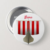 Badge Rond 7,6 Cm Bateau Viking Thunder_Cove (Devant & derrière)