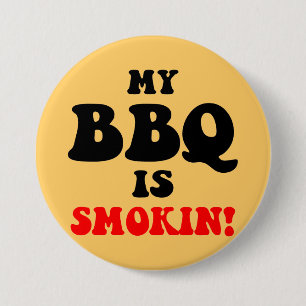 Badge Rond 7,6 Cm BBQ drôle