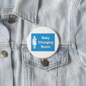 Badge Rond 7,6 Cm Bébé Changement de chambre Signer avec le parent e (En situation)