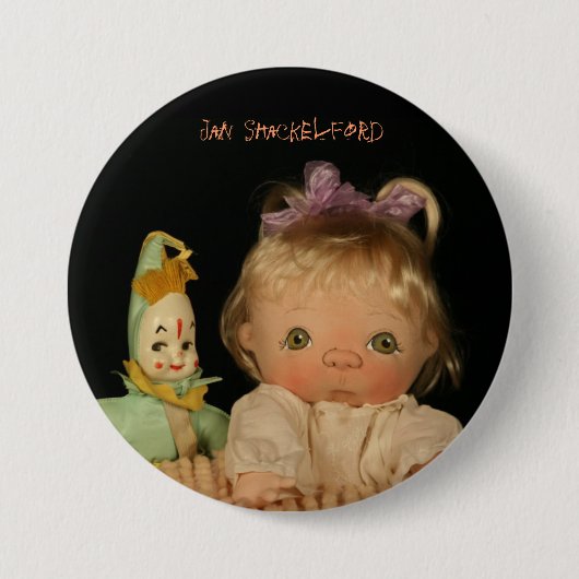 Badge Rond 7,6 Cm Bébé Ginny de bouton de janv. Shackelford (Devant)