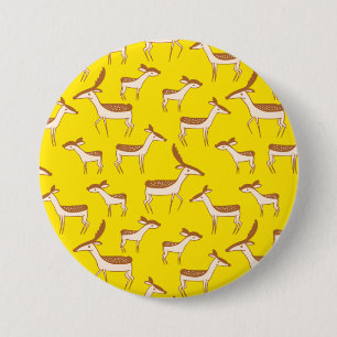 Badge Rond 7,6 Cm Bébé mignon cerf et famille