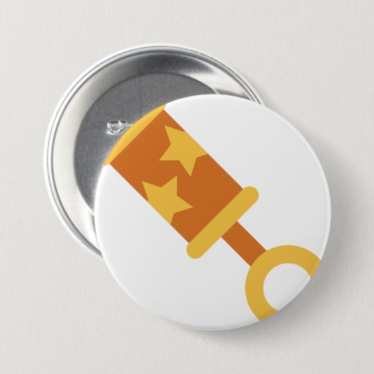 Badge Rond 7,6 Cm bébé orange (Devant & derrière)
