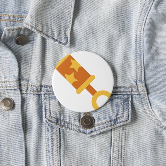 Badge Rond 7,6 Cm bébé orange (En situation)