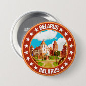 Badge Rond 7,6 Cm Bélarus (Devant & derrière)