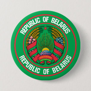 Badge Rond 7,6 Cm Belarus Round Emblem