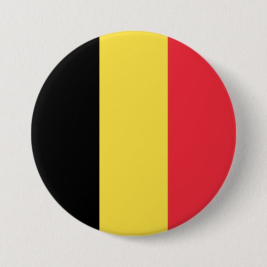 Badge Rond 7,6 Cm Belgian Flag (Devant)