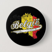 Badge Rond 7,6 Cm Belgique (Devant)
