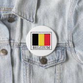 Badge Rond 7,6 Cm Belgium (En situation)