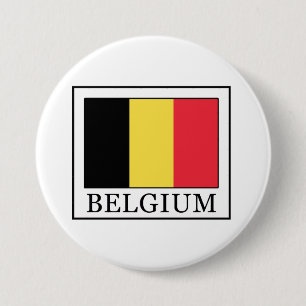 Badge Rond 7,6 Cm Belgium