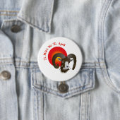 Badge Rond 7,6 Cm Bélier (En situation)