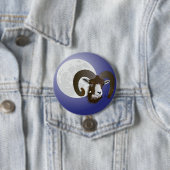 Badge Rond 7,6 Cm Bélier (En situation)