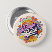 Badge Rond 7,6 Cm Belle de la danse Bachelorette Groovy ID929 (Devant & derrière)