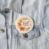 Badge Rond 7,6 Cm Bénédictions d'automne florales (En situation)