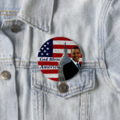 Badge Rond 7,6 Cm Bénis USA_ (En situation)