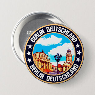 Badge Rond 7,6 Cm Berlin